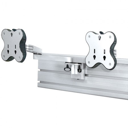 Dual Monitor Arms - Slat Wall Mount - Dual Monitor Arm EGL-402D