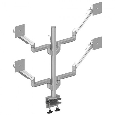 Four Monitor Arms - Clamp or Grommet Mount for Light Duty - Four Monitor Arms EGNA-7024C / 7024G