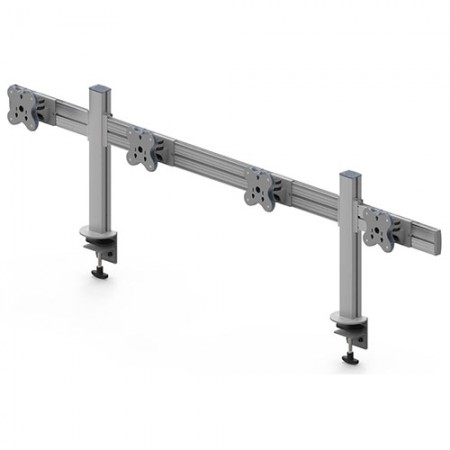 Four Monitor Arms - Clamp or Grommet Mount - Four Monitor Arms EGTB-4514 / 4514G