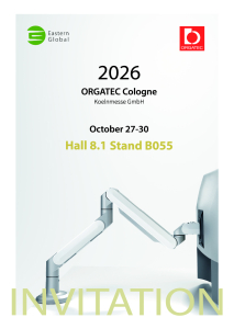 2026 德國Orgatec  展館8.1 攤位 B055